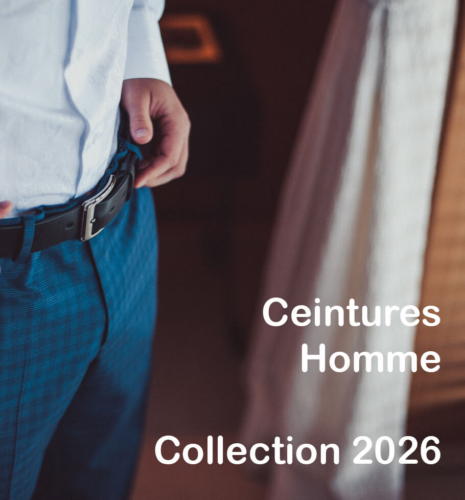 Ceintures homme collection 2026 - boutique de ceintures à Paris